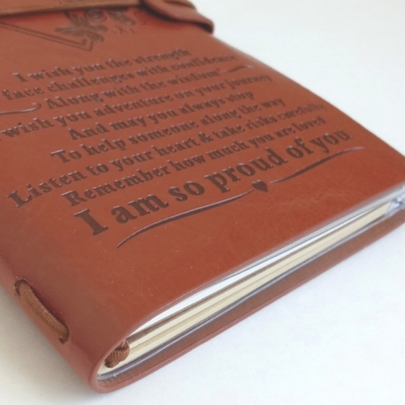 Daughter Leather Cognac Brown Journal Notebook w/ Inserts (Writing & Keepsakes) - Picture 11 of 14